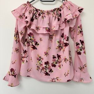 H&M flowing blouse in pink